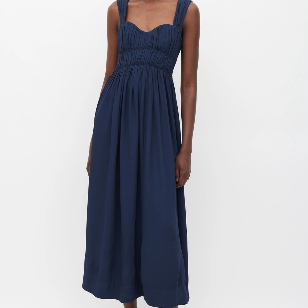 La Ligne Deep Blue Maxi Dress